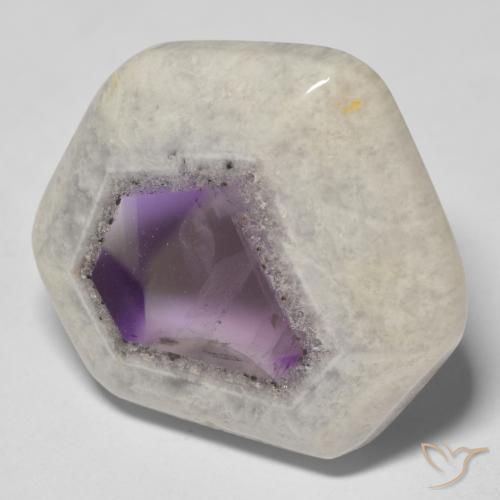 31.84ct Natürlicher Mehrfarbig Amethyst-Geodenscheibe, Fantasie, Transparent