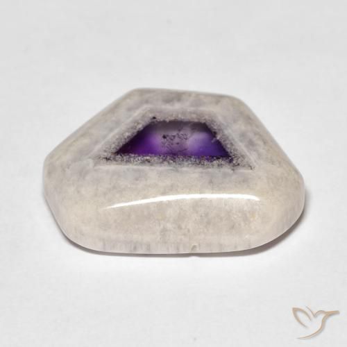 9,17 ctw natürlicher Mehrfarbig Amethyst-Geodenscheibe, Fantasie, Transparent