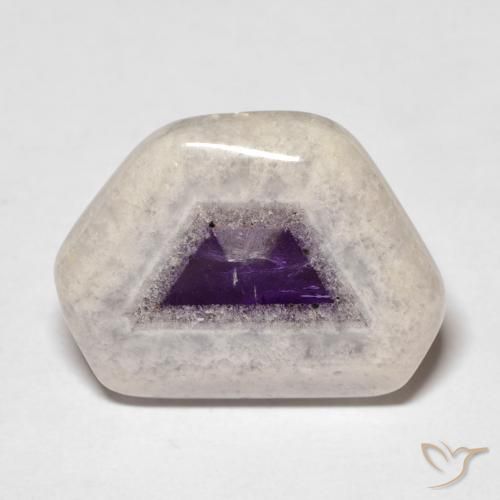 9,17 ctw natürlicher Mehrfarbig Amethyst-Geodenscheibe, Fantasie, Transparent