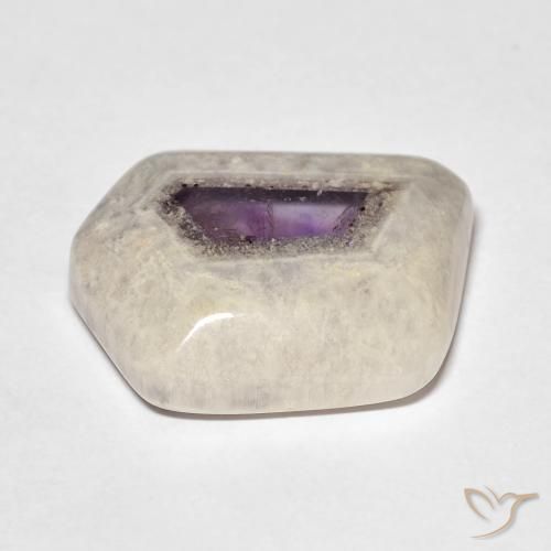 9,17 ctw natürlicher Mehrfarbig Amethyst-Geodenscheibe, Fantasie, Transparent