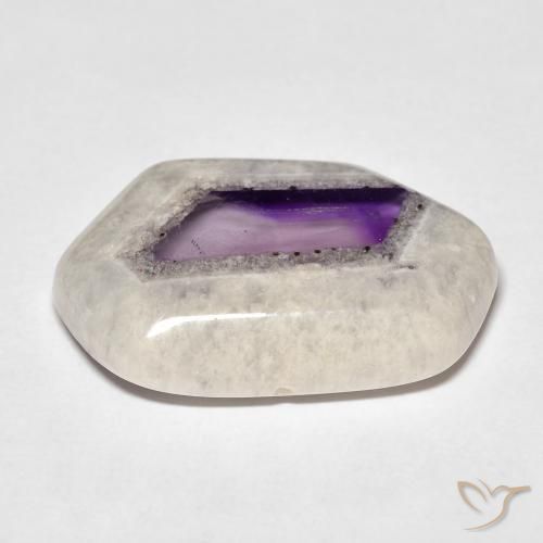 9,17 ctw natürlicher Mehrfarbig Amethyst-Geodenscheibe, Fantasie, Transparent