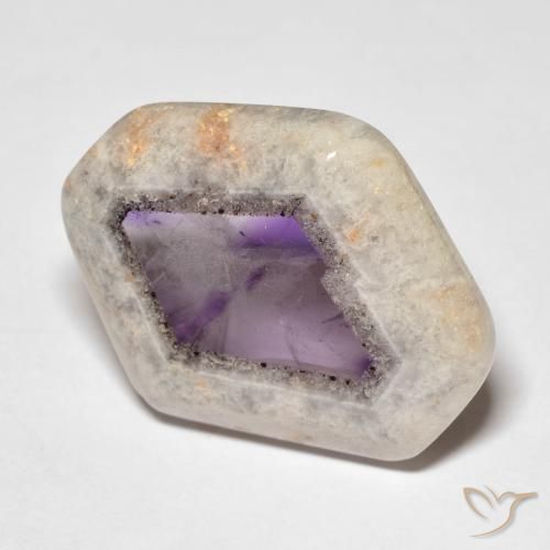 9,17 ctw natürlicher Mehrfarbig Amethyst-Geodenscheibe, Fantasie, Transparent