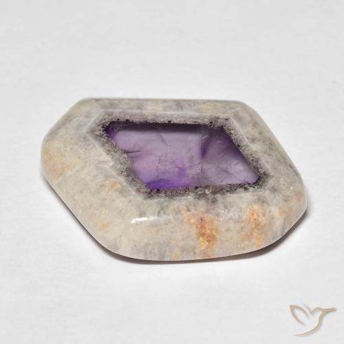 9,17 ctw natürlicher Mehrfarbig Amethyst-Geodenscheibe, Fantasie, Transparent