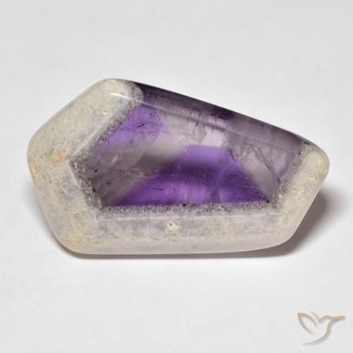 26.36ct Natürlicher Mehrfarbig Amethyst-Geodenscheibe, Fantasie, Transparent