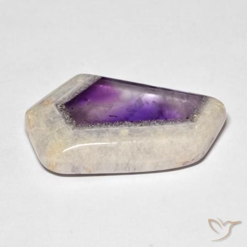 9,17 ctw natürlicher Mehrfarbig Amethyst-Geodenscheibe, Fantasie, Transparent