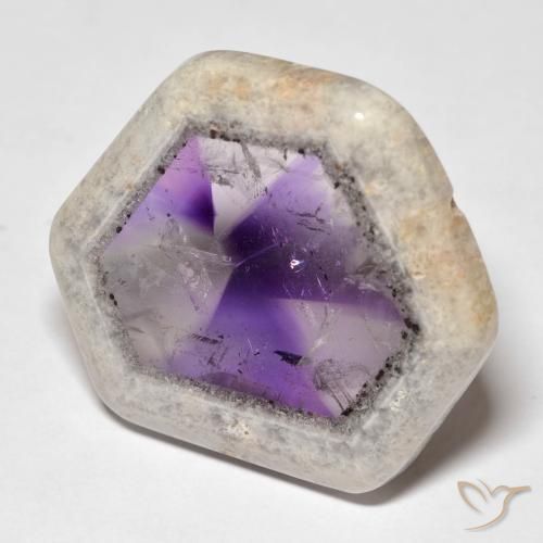 39.70ct Natürlicher Mehrfarbig Amethyst-Geodenscheibe, Fantasie, Transparent