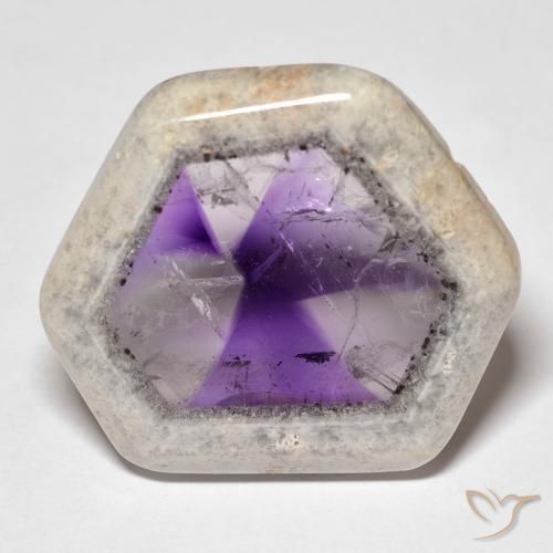 9,17 ctw natürlicher Mehrfarbig Amethyst-Geodenscheibe, Fantasie, Transparent