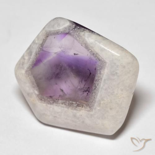 29.60ct Natürlicher Mehrfarbig Amethyst-Geodenscheibe, Fantasie, Transparent