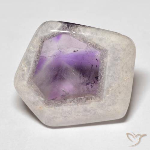 9,17 ctw natürlicher Mehrfarbig Amethyst-Geodenscheibe, Fantasie, Transparent