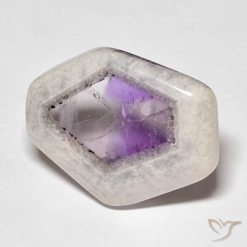 9,17 ctw natürlicher Mehrfarbig Amethyst-Geodenscheibe, Fantasie, Transparent