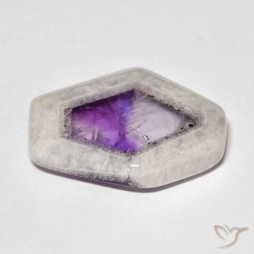 9,17 ctw natürlicher Mehrfarbig Amethyst-Geodenscheibe, Fantasie, Transparent