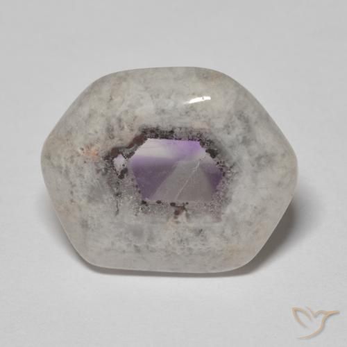 11.44ct Natürlicher Mehrfarbig Amethyst-Geodenscheibe, Fantasie, Transparent