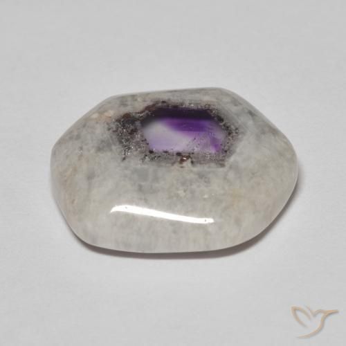 9,17 ctw natürlicher Mehrfarbig Amethyst-Geodenscheibe, Fantasie, Transparent
