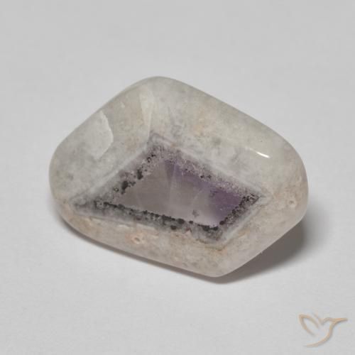 7.57ct Natürlicher Mehrfarbig Amethyst-Geodenscheibe, Fantasie, Transparent