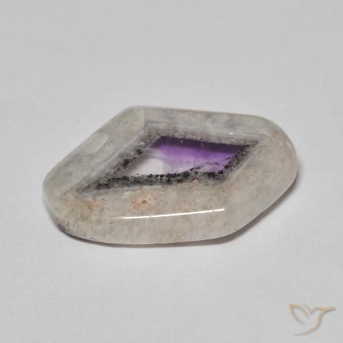 9,17 ctw natürlicher Mehrfarbig Amethyst-Geodenscheibe, Fantasie, Transparent