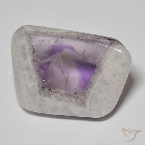 9,17 ctw natürlicher Mehrfarbig Amethyst-Geodenscheibe, Fantasie, Transparent