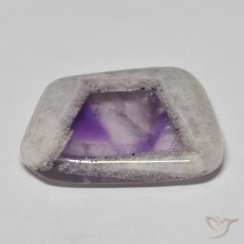 9,17 ctw natürlicher Mehrfarbig Amethyst-Geodenscheibe, Fantasie, Transparent