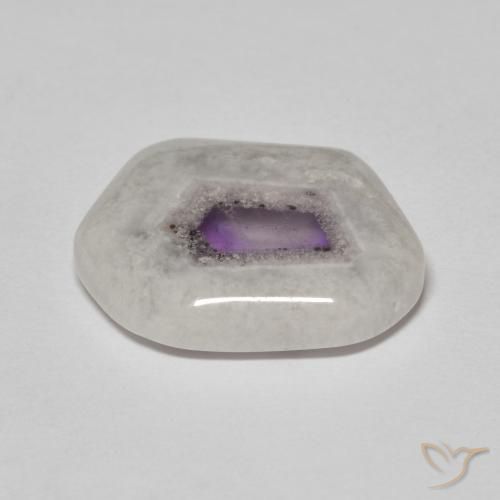 9,17 ctw natürlicher Mehrfarbig Amethyst-Geodenscheibe, Fantasie, Transparent