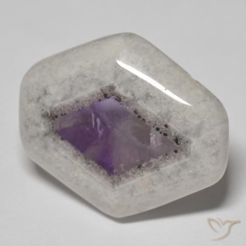20.50ct Natürlicher Mehrfarbig Amethyst-Geodenscheibe, Fantasie, Transparent