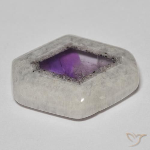 9,17 ctw natürlicher Mehrfarbig Amethyst-Geodenscheibe, Fantasie, Transparent