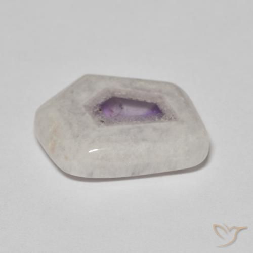 9,17 ctw natürlicher Mehrfarbig Amethyst-Geodenscheibe, Fantasie, Transparent