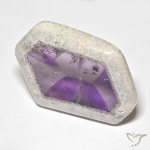 59.01ct Natürlicher Mehrfarbig Amethyst-Geodenscheibe, Fantasie, Transparent