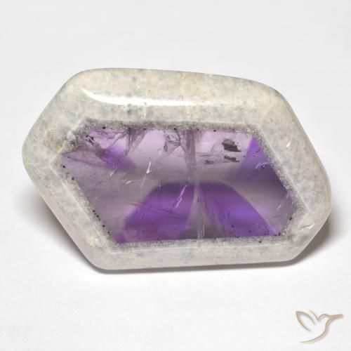 9,17 ctw natürlicher Mehrfarbig Amethyst-Geodenscheibe, Fantasie, Transparent