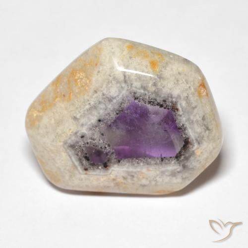 18.18ct Natürlicher Mehrfarbig Amethyst-Geodenscheibe, Fantasie, Transparent