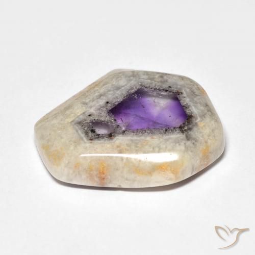 9,17 ctw natürlicher Mehrfarbig Amethyst-Geodenscheibe, Fantasie, Transparent