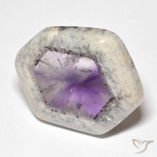 9,17 ctw natürlicher Mehrfarbig Amethyst-Geodenscheibe, Fantasie, Transparent
