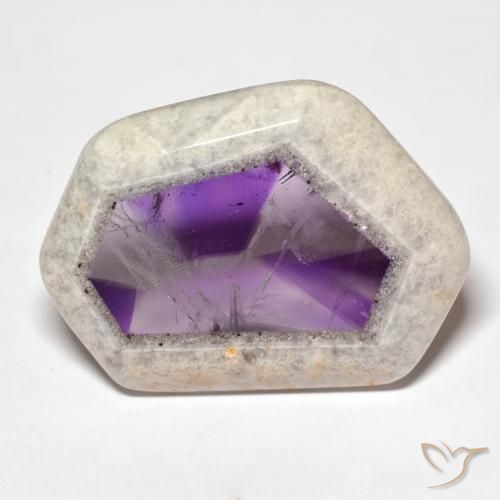 57.02ct Natürlicher Mehrfarbig Amethyst-Geodenscheibe, Fantasie, Transparent
