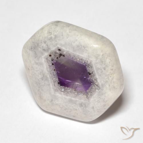9,17 ctw natürlicher Mehrfarbig Amethyst-Geodenscheibe, Fantasie, Transparent