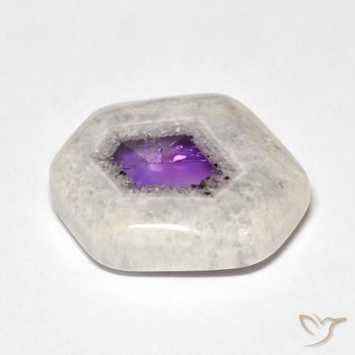 9,17 ctw natürlicher Mehrfarbig Amethyst-Geodenscheibe, Fantasie, Transparent