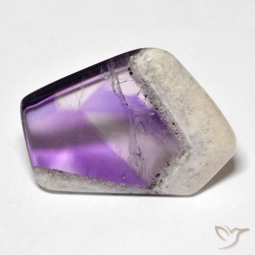 9,17 ctw natürlicher Mehrfarbig Amethyst-Geodenscheibe, Ausgefallene Form, Transparent