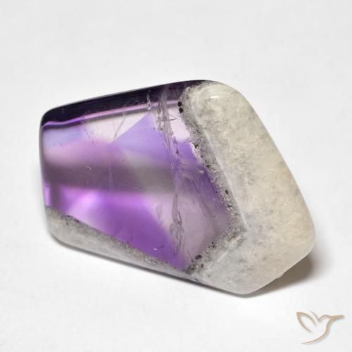 9,17 ctw natürlicher Mehrfarbig Amethyst-Geodenscheibe, Ausgefallene Form, Transparent