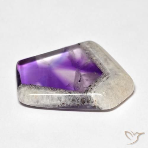 9,17 ctw natürlicher Mehrfarbig Amethyst-Geodenscheibe, Ausgefallene Form, Transparent