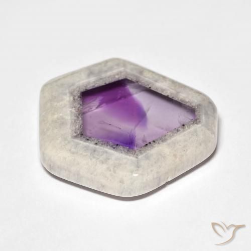 9,17 ctw natürlicher Mehrfarbig Amethyst-Geodenscheibe, Fantasie, Transparent