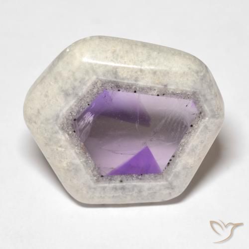 9,17 ctw natürlicher Mehrfarbig Amethyst-Geodenscheibe, Fantasie, Transparent