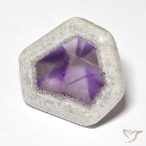 9,17 ctw natürlicher Mehrfarbig Amethystgeodenscheibe, Ausgefallene Form, Transparent