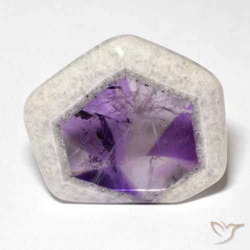 41.52ct Natürlicher Mehrfarbig Amethyst-Geodenscheibe, Fantasie, Transparent