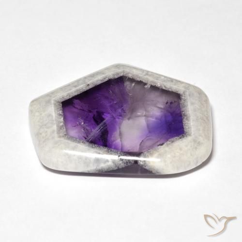 9,17 ctw natürlicher Mehrfarbig Amethyst-Geodenscheibe, Fantasie, Transparent