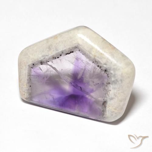 24.07ct Natürlicher Mehrfarbig Amethyst-Geodenscheibe, Fantasie, Transparent
