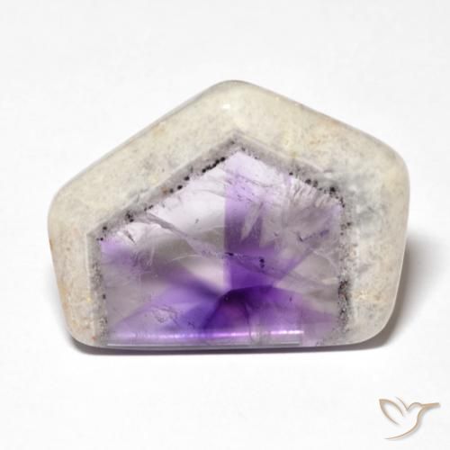 9,17 ctw natürlicher Mehrfarbig Amethyst-Geodenscheibe, Fantasie, Transparent