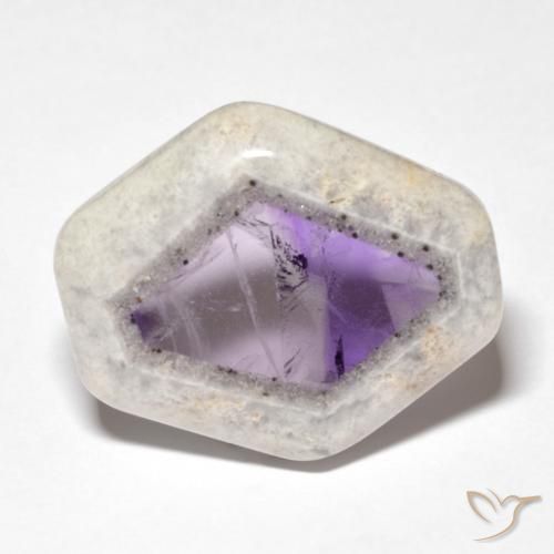 25.11ct Natürlicher Mehrfarbig Amethyst-Geodenscheibe, Fantasie, Transparent
