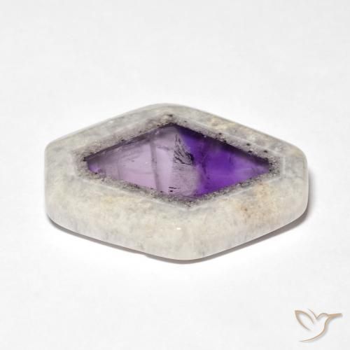 9,17 ctw natürlicher Mehrfarbig Amethyst-Geodenscheibe, Fantasie, Transparent