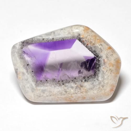 27.23ct Natürlicher Mehrfarbig Amethyst-Geodenscheibe, Fantasie, Transparent