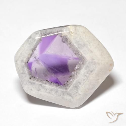 28.71ct Natürlicher Mehrfarbig Amethyst-Geodenscheibe, Fantasie, Transparent