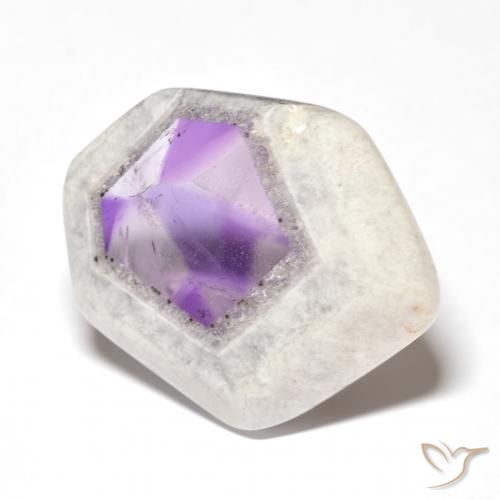 9,17 ctw natürlicher Mehrfarbig Amethyst-Geodenscheibe, Fantasie, Transparent