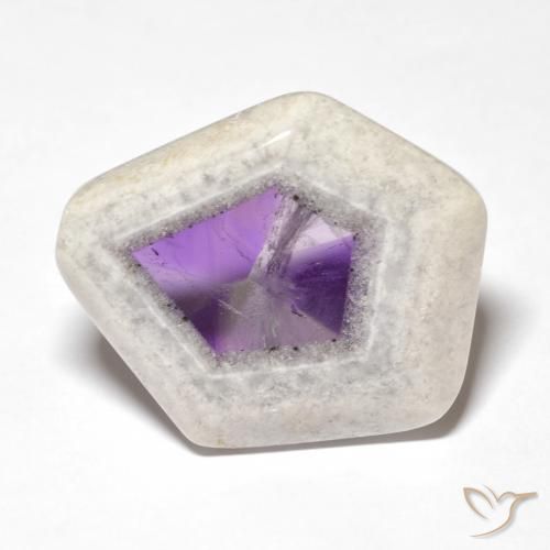 29.20ct Natürlicher Mehrfarbig Amethyst-Geodenscheibe, Fantasie, Transparent