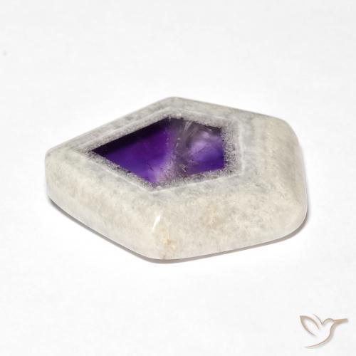 9,17 ctw natürlicher Mehrfarbig Amethyst-Geodenscheibe, Fantasie, Transparent